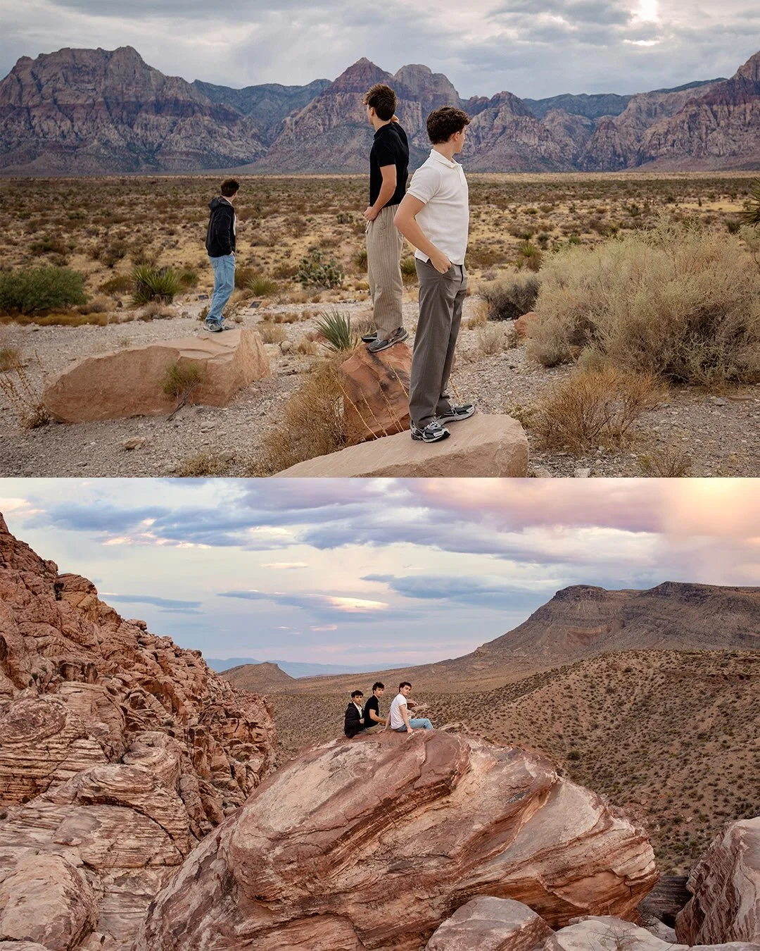 Red Rock Canyon, Las Vegas ✨

A dreamy session surrounded by epic landscapes, glowing skies, and the kind of views that make you stop and take it all in. ❤️

An unforgettable backdrop for these high school seniors and their Vegas adventure! 

#HighSc