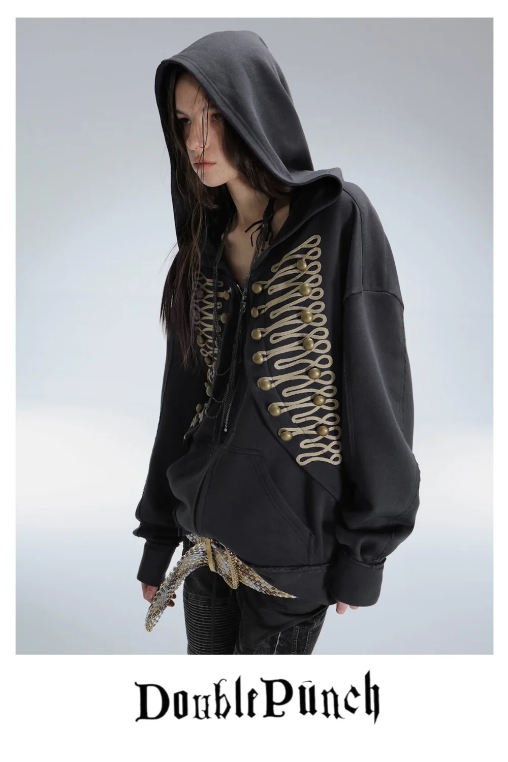 ジャケット・アウター Double punch DOUBLE PUNCH Napoleon Hoodie - Navy — Splash Splash