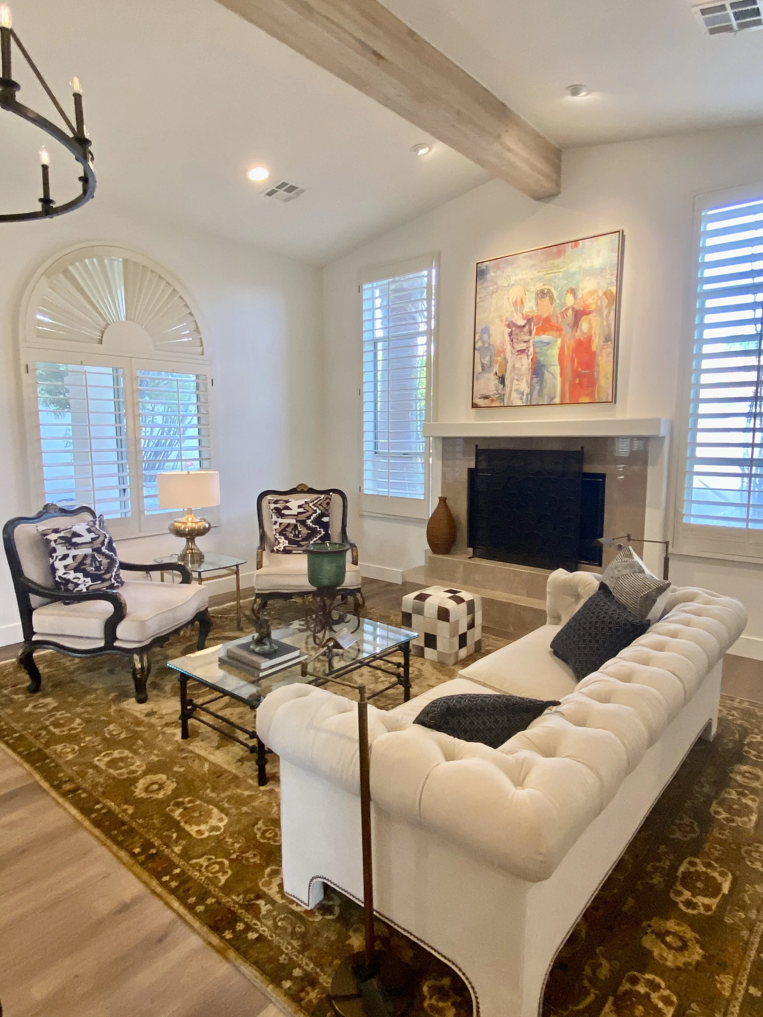 Conversation Area & Fireplace