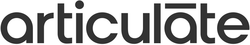 Articulate logo for GTM enablement instructional design tool