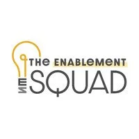 Logo with a lightbulb outline and the text 'THE ENABLEMENT SQUAD'