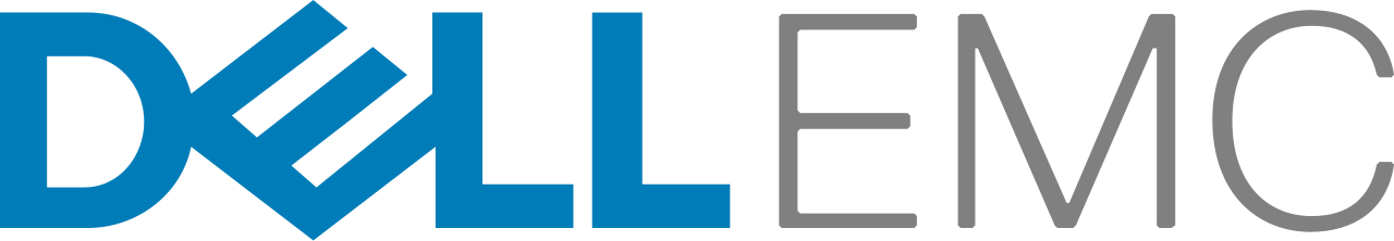 Dell EMC logo in blue and gray text.