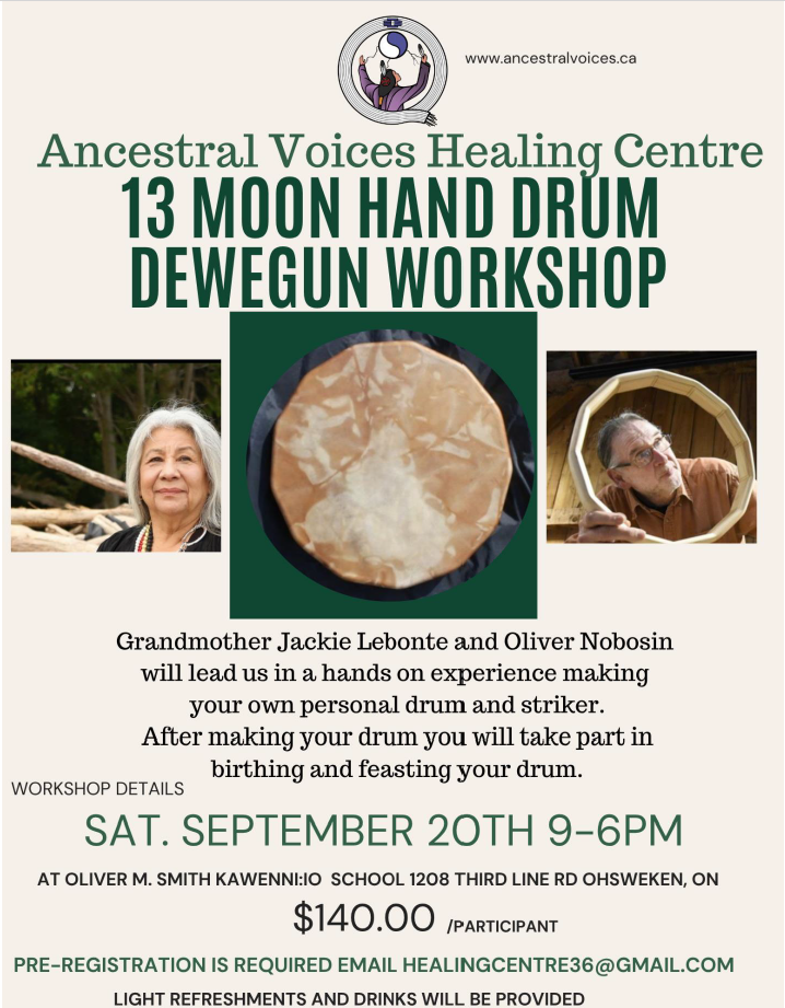 13 MOON HAND DRUM DEWEGUN WORKSHOP