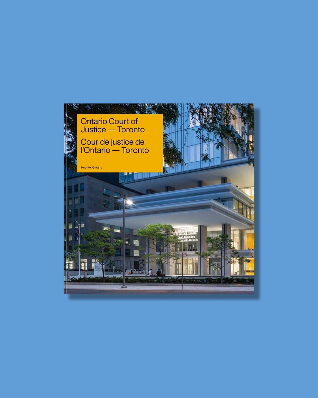 Design and art direction for a book about the new Ontario Court of Justice in downtown Toronto, designed by @rpbw_architects (with Kleinfeldt Mychajlowycz Architects Inc. and Montgomery Sisam Architects). The book explores the building&rsquo;s archit