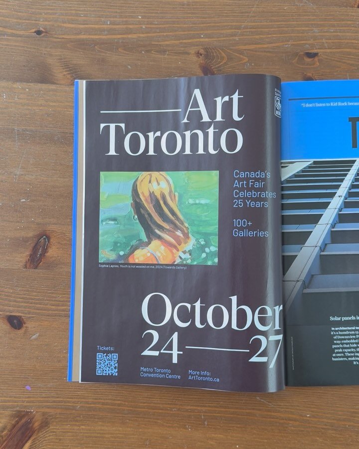 Ongoing advertising &amp; design work on our rebrand of Art Toronto, Canada&rsquo;s art fair, with refreshed colours.  @art_toronto 

#branding 
#advertising
#logodesign 
#typography 
#websitedesign
#creativedirection
#visualidentity
#designbysalitab
