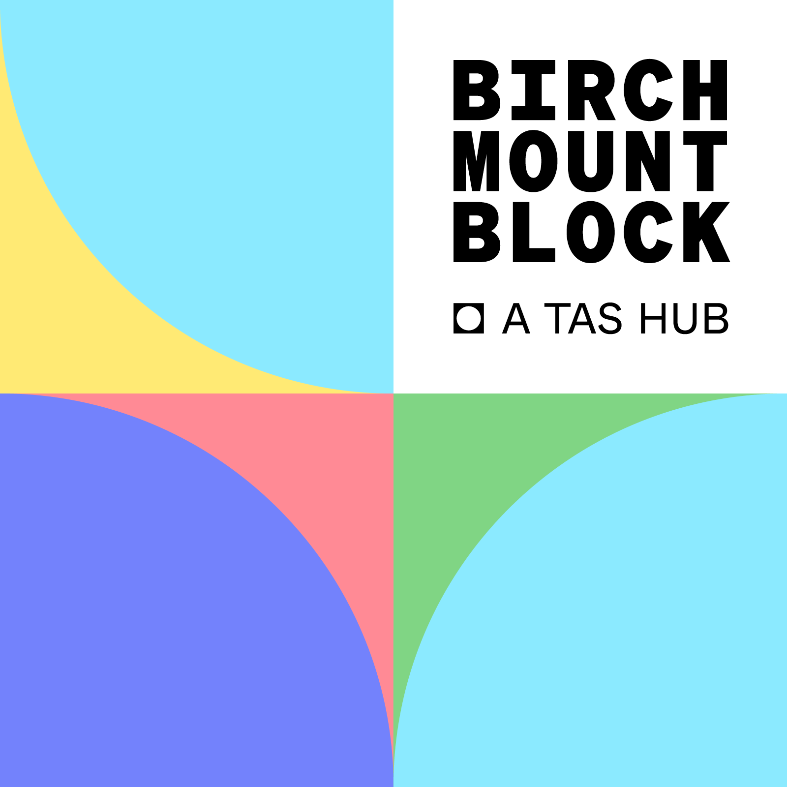 Logo and visual identity design for Birchmount Block – a new real estate development project by TAS.