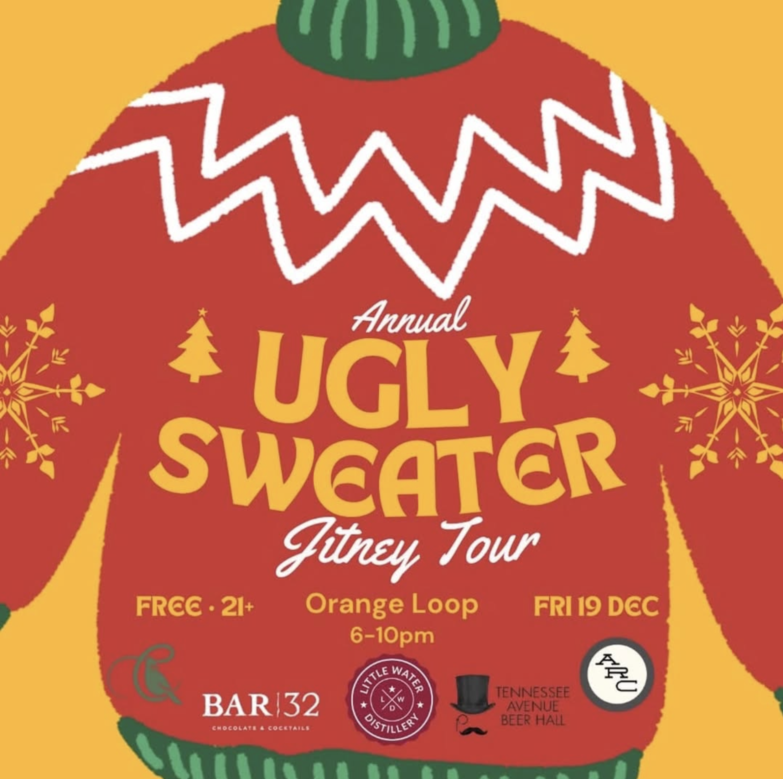 🚌 8th Annual Ugly Sweater Jitney Tour
