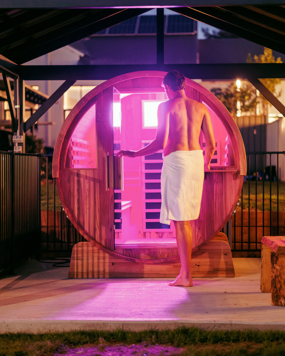 Infra red sauna at sister property Montblu