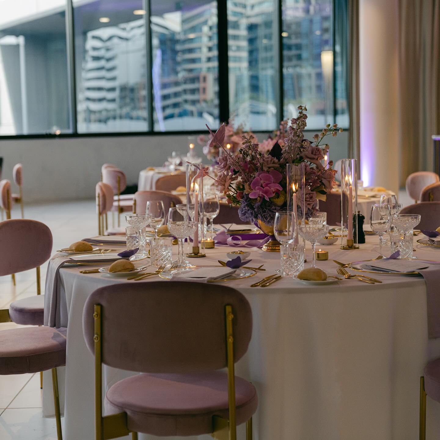 🏆 GALA AWARDS DINNER🏆 

Twirling into lilac wonderland 💜

I selected the stunning @aerialsouthwharf as the venue on the basis of their beautiful neutral interior bathed in natural light with breathtaking views of the Melbourne city skyline that wo