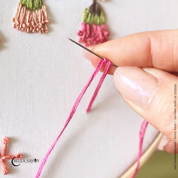 Pistil Stitch Embroidery Stitch Tutorial — Bella Savoy