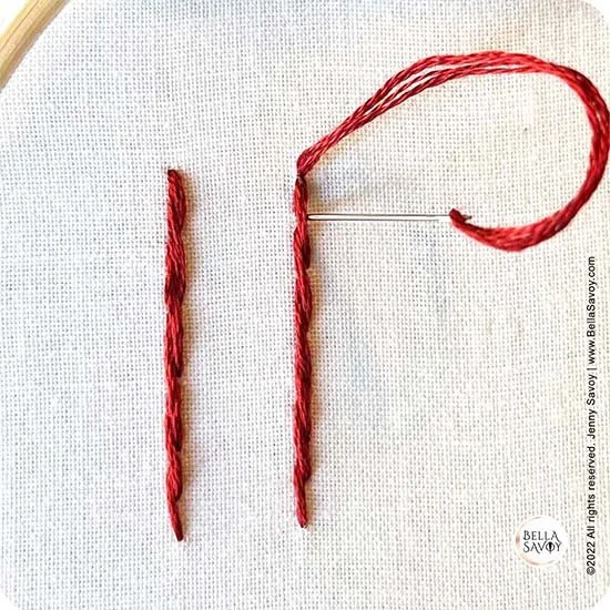 Stem Stitch and Outline Stitch Tutorial — Bella Savoy