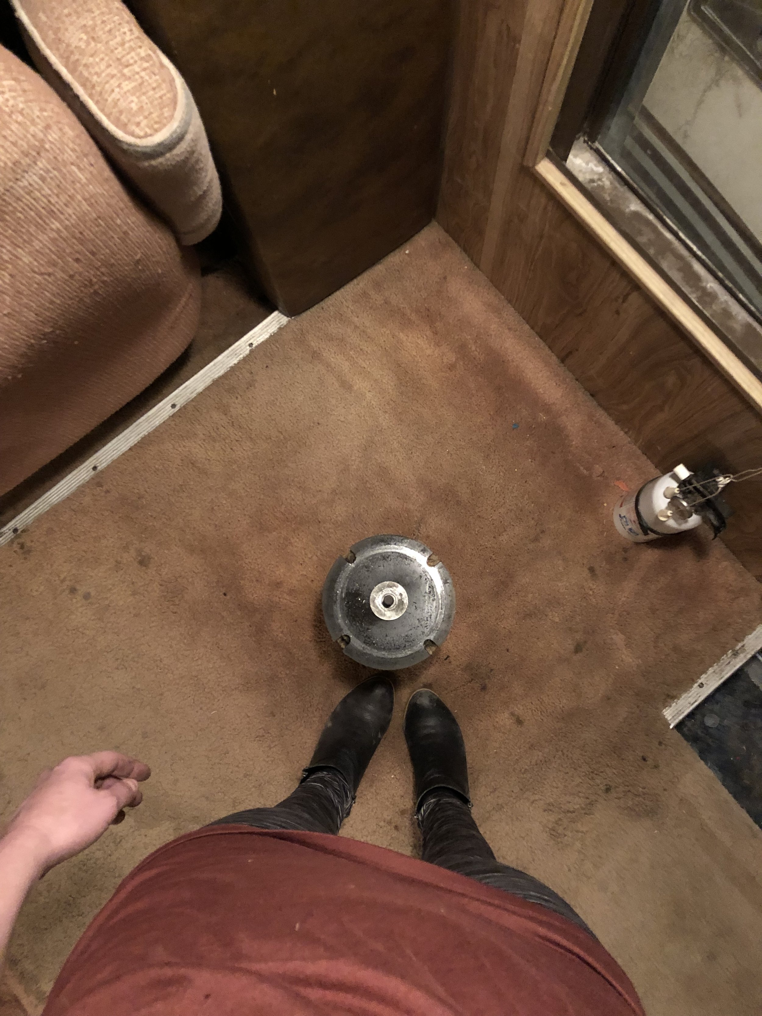 Captain’s chair and Dinette Removal