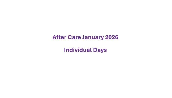 January 2026 After Care Individual Day