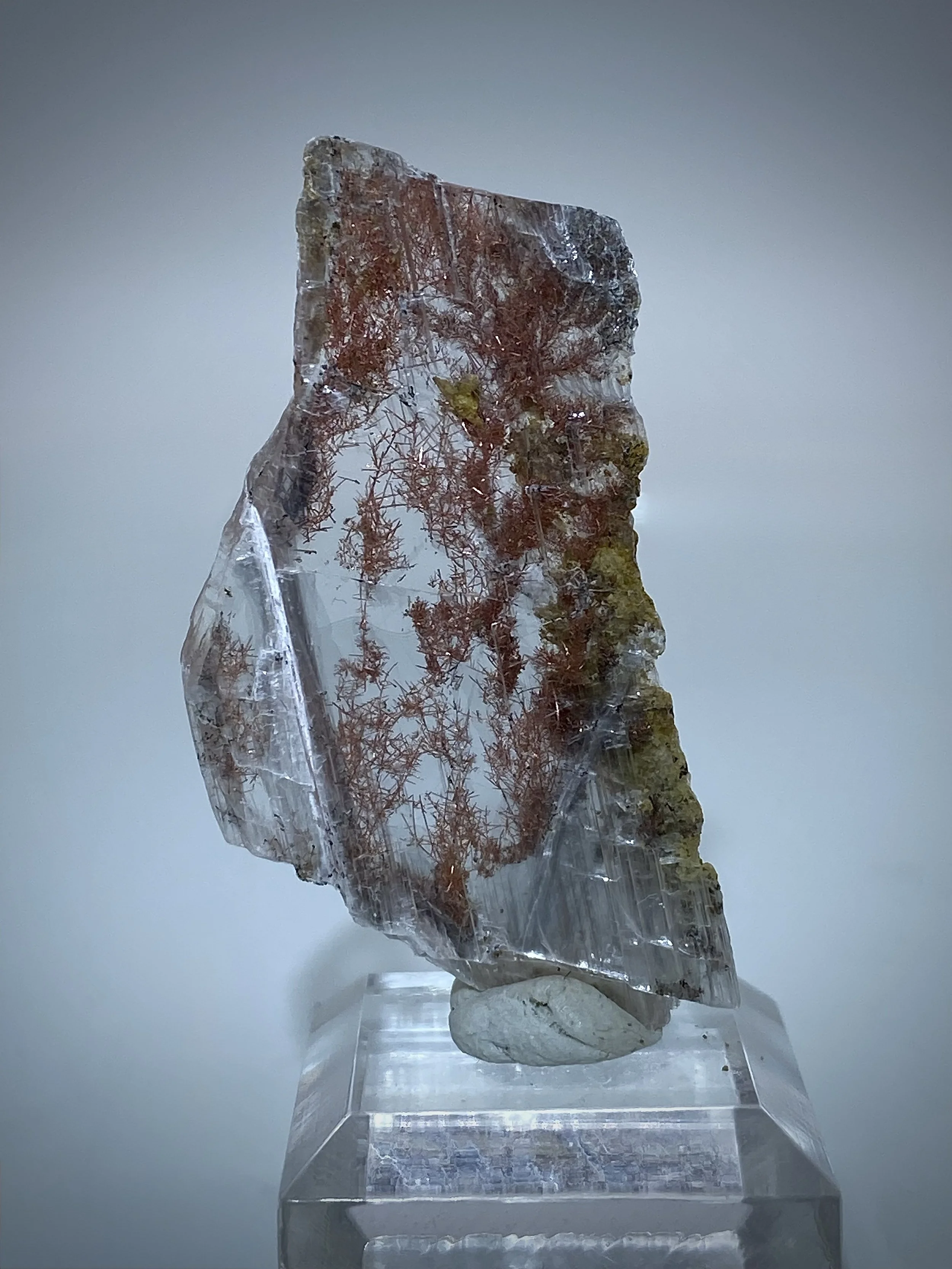 Copper Crystals in Gypsum, Arizona