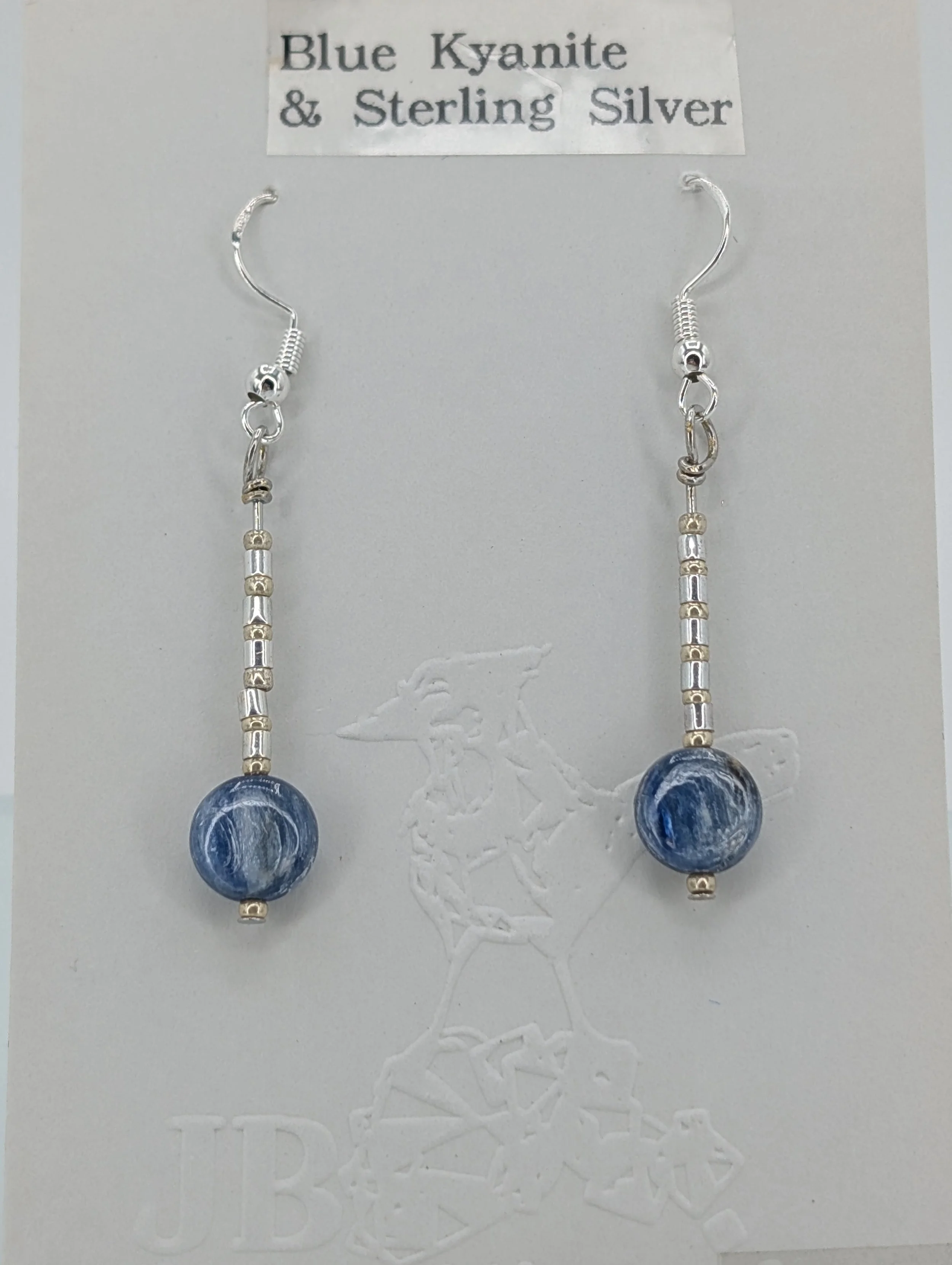 Blue Kyanite & Sterling Silver Earrings