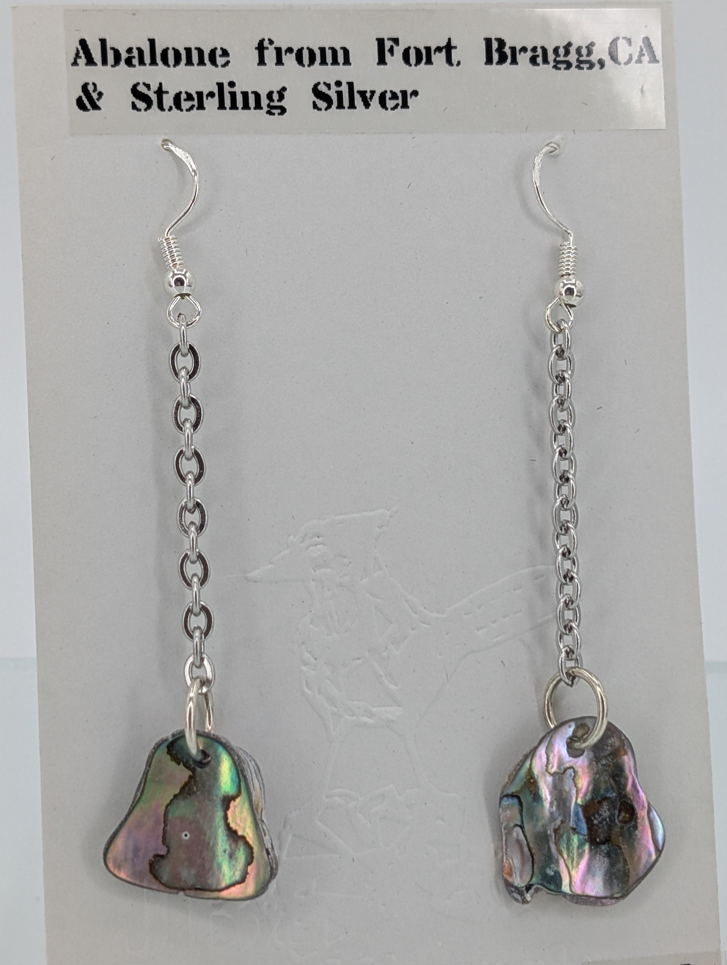 Abalone & Sterling Silver Earrings