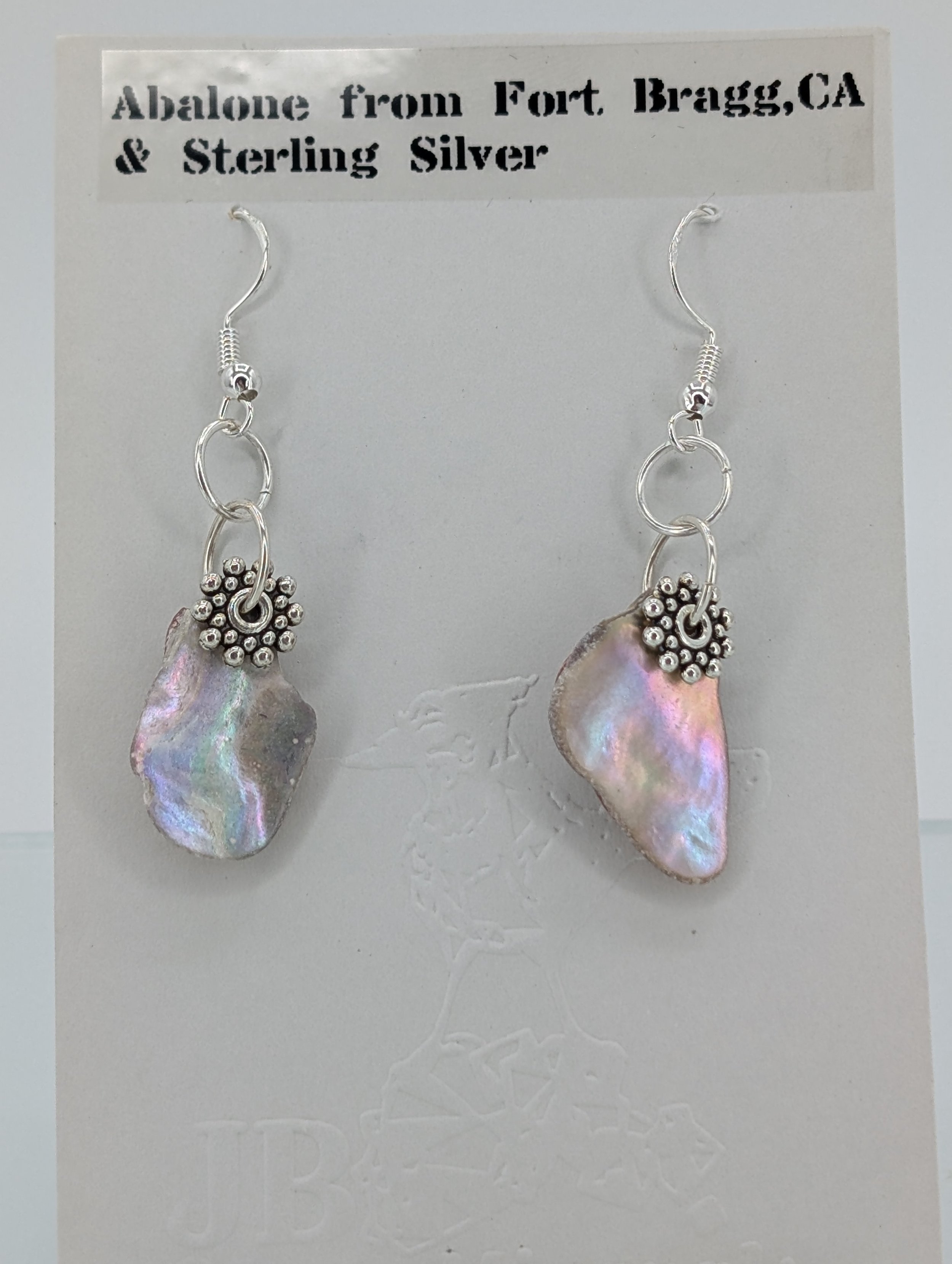 Abalone & Sterling Silver Earrings