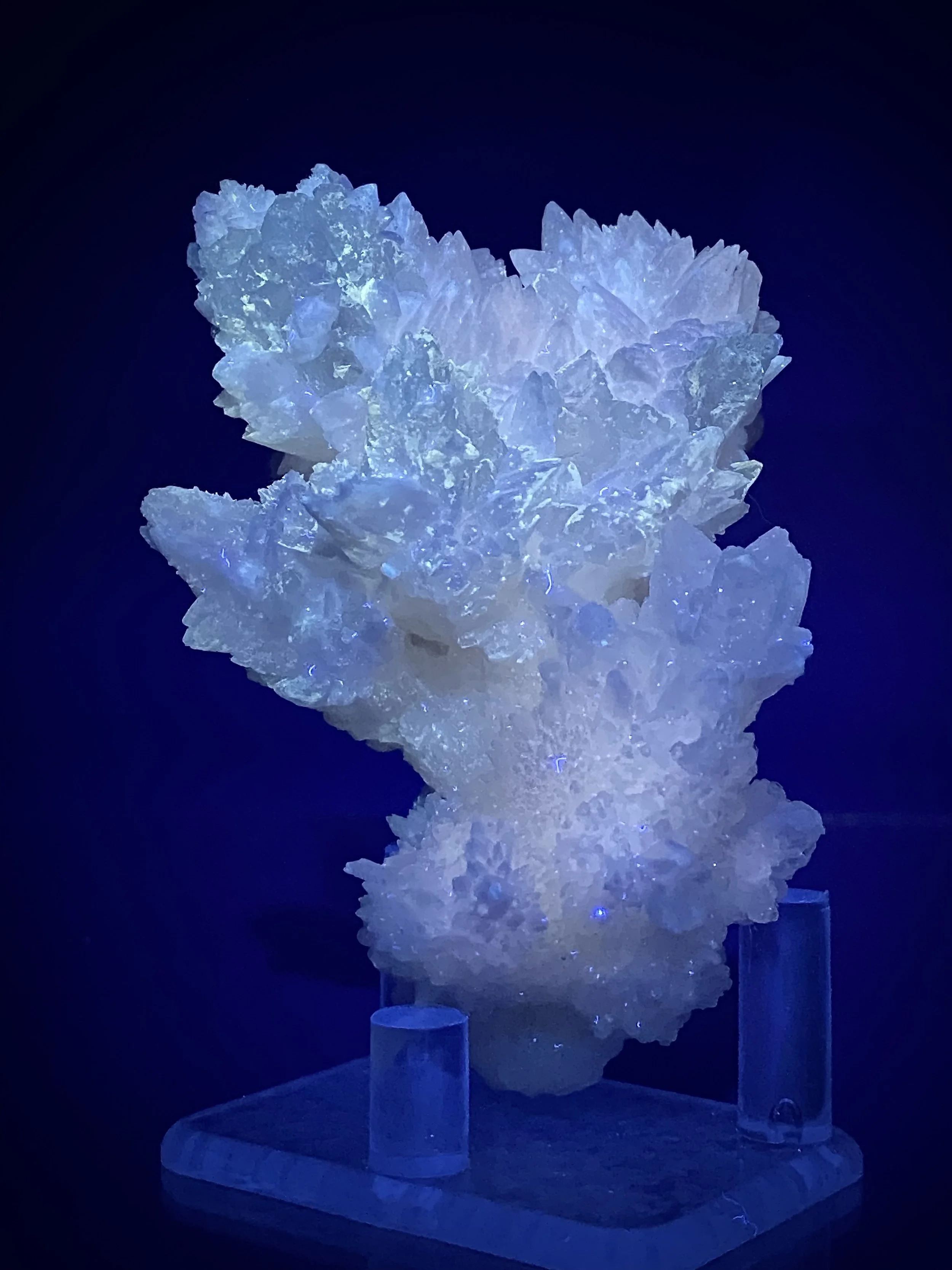 CELESTINE ON CALCITE-MOJINA MINE MEXICO12.jpeg