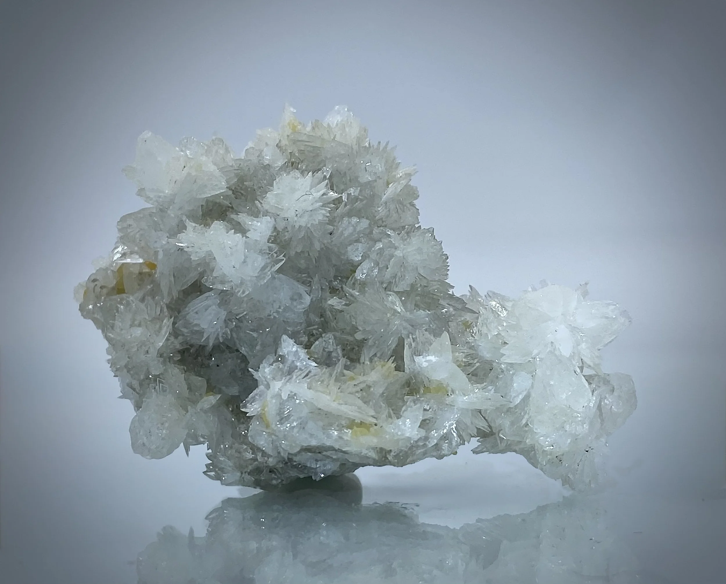 Colemanite w: Calcite - Rio Tinto Borax Pit, Boron, Kern County, Ca.  3.jpeg