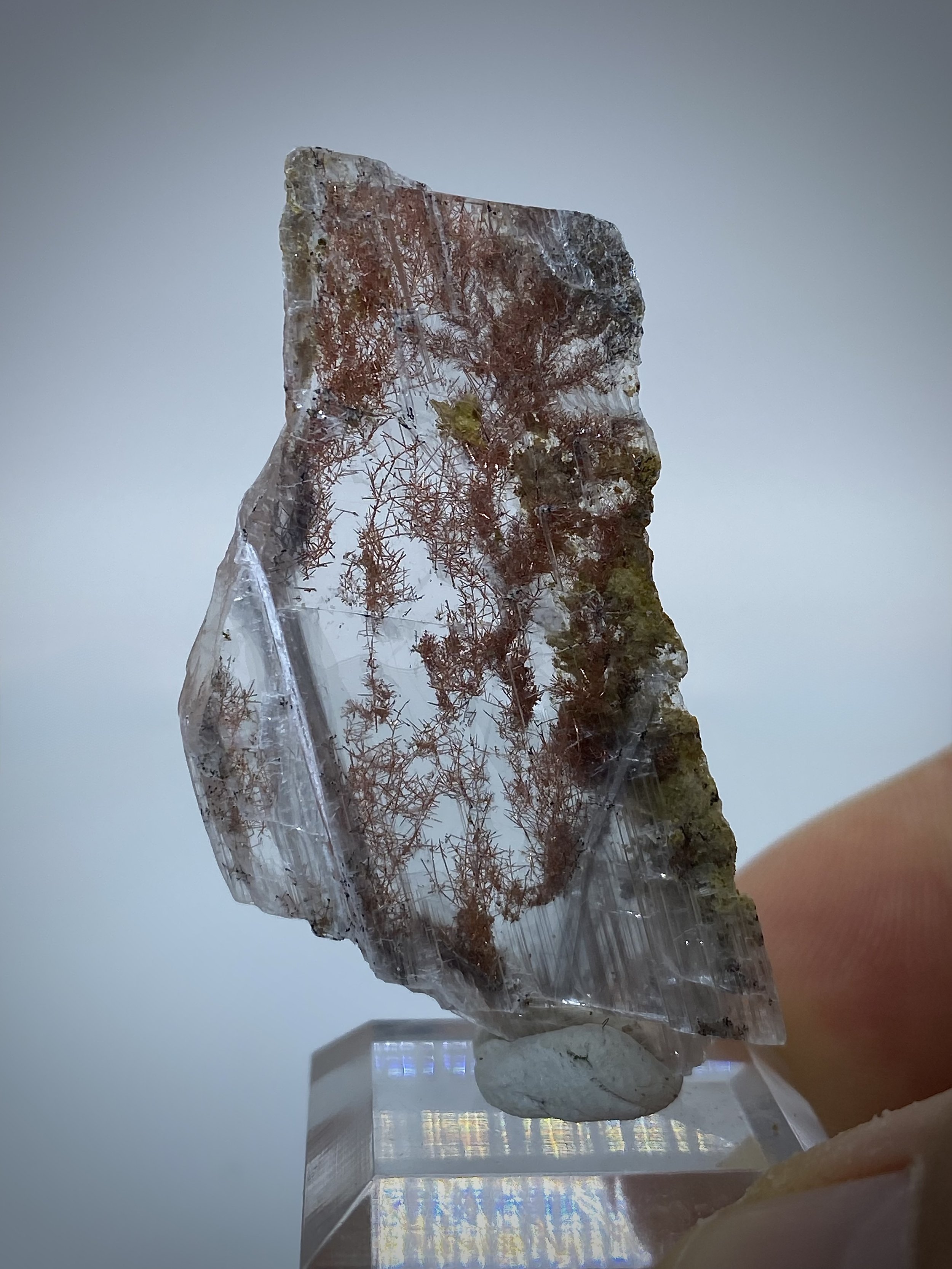 COPPER CRYSTALS IN GYPSUM -  MISSION PIT, ARIZONA 1.jpeg