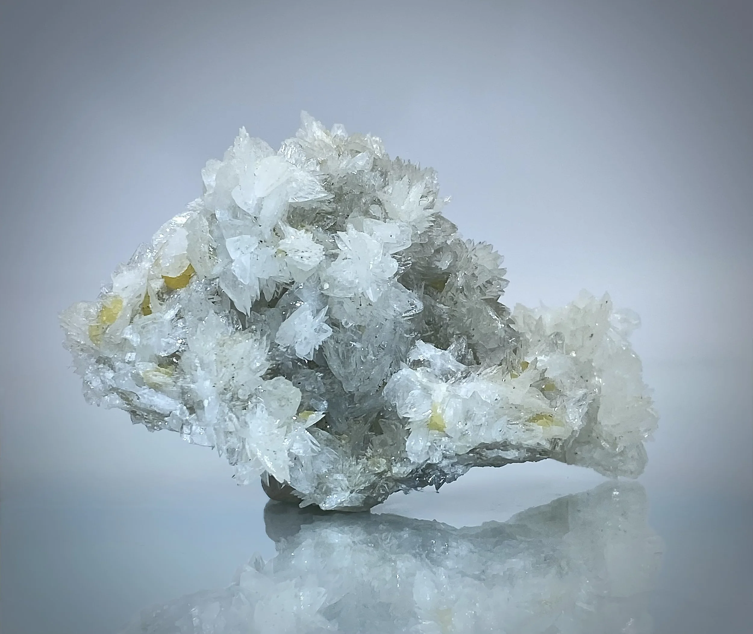 Colemanite w: Calcite - Rio Tinto Borax Pit, Boron, Kern County, Ca.  4.jpeg