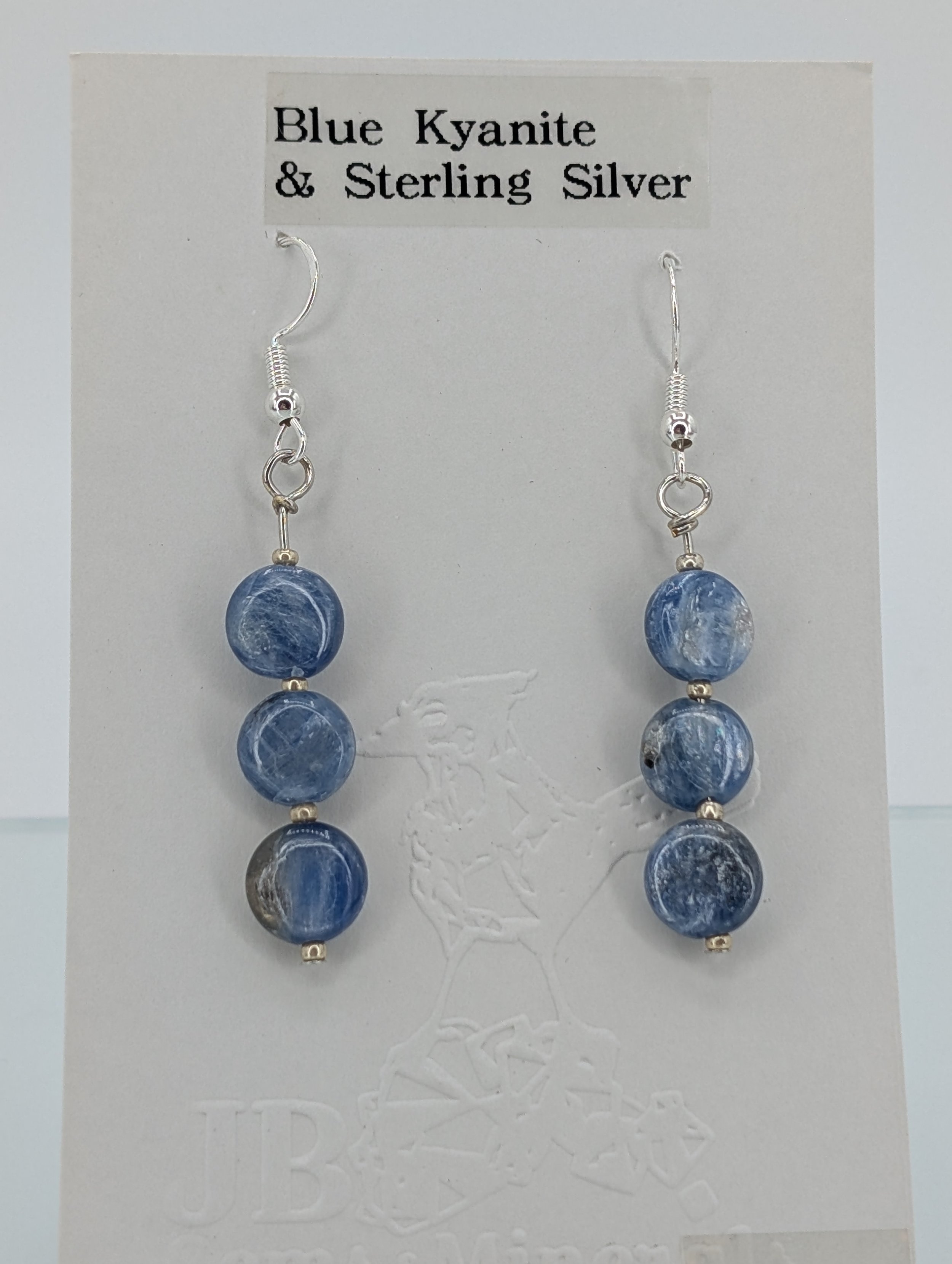Blue Kyanite & Sterling Silver Earrings