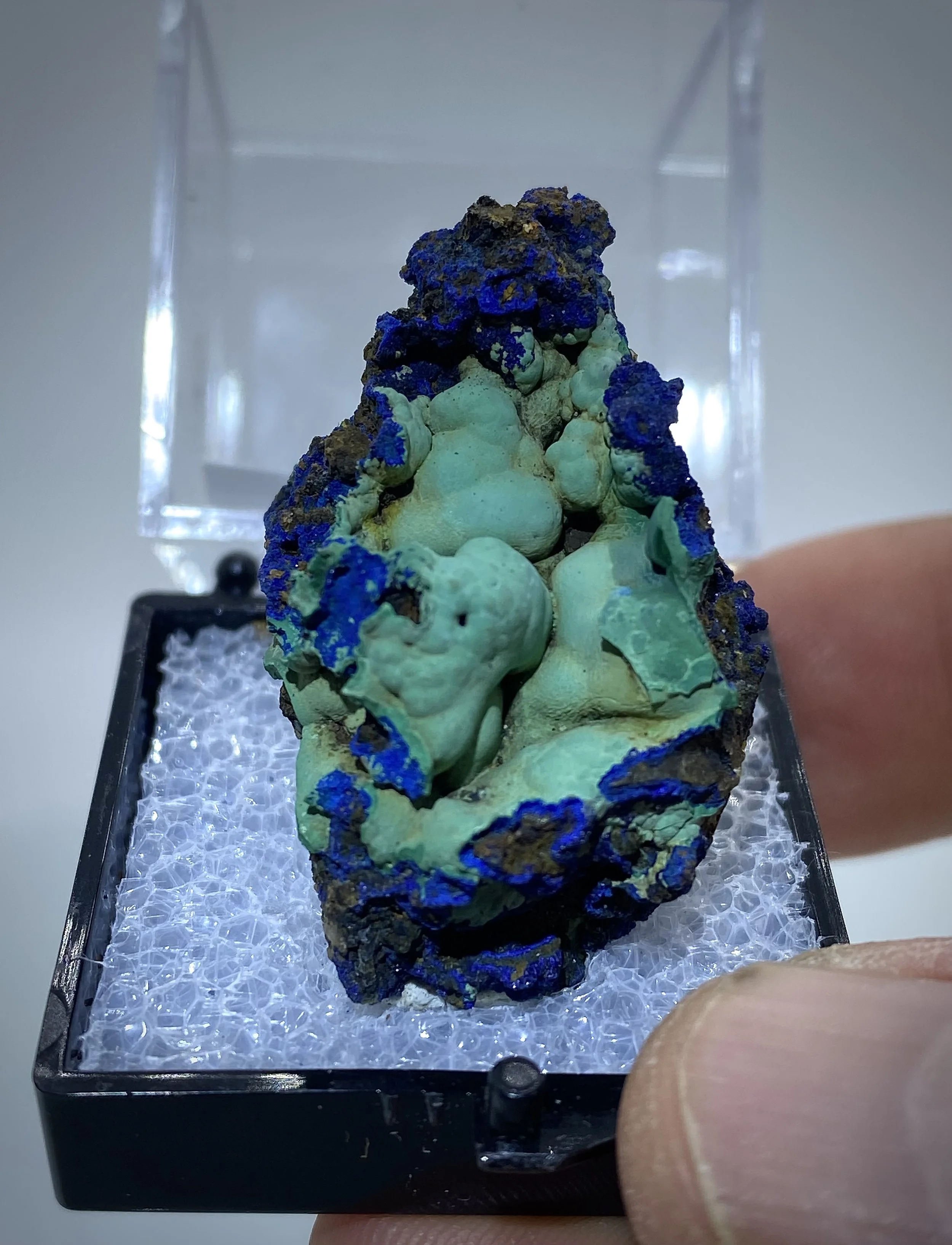 MALACHITE ON AZURITE - LILYAMA MINE, CALIFORNIA 8.jpeg
