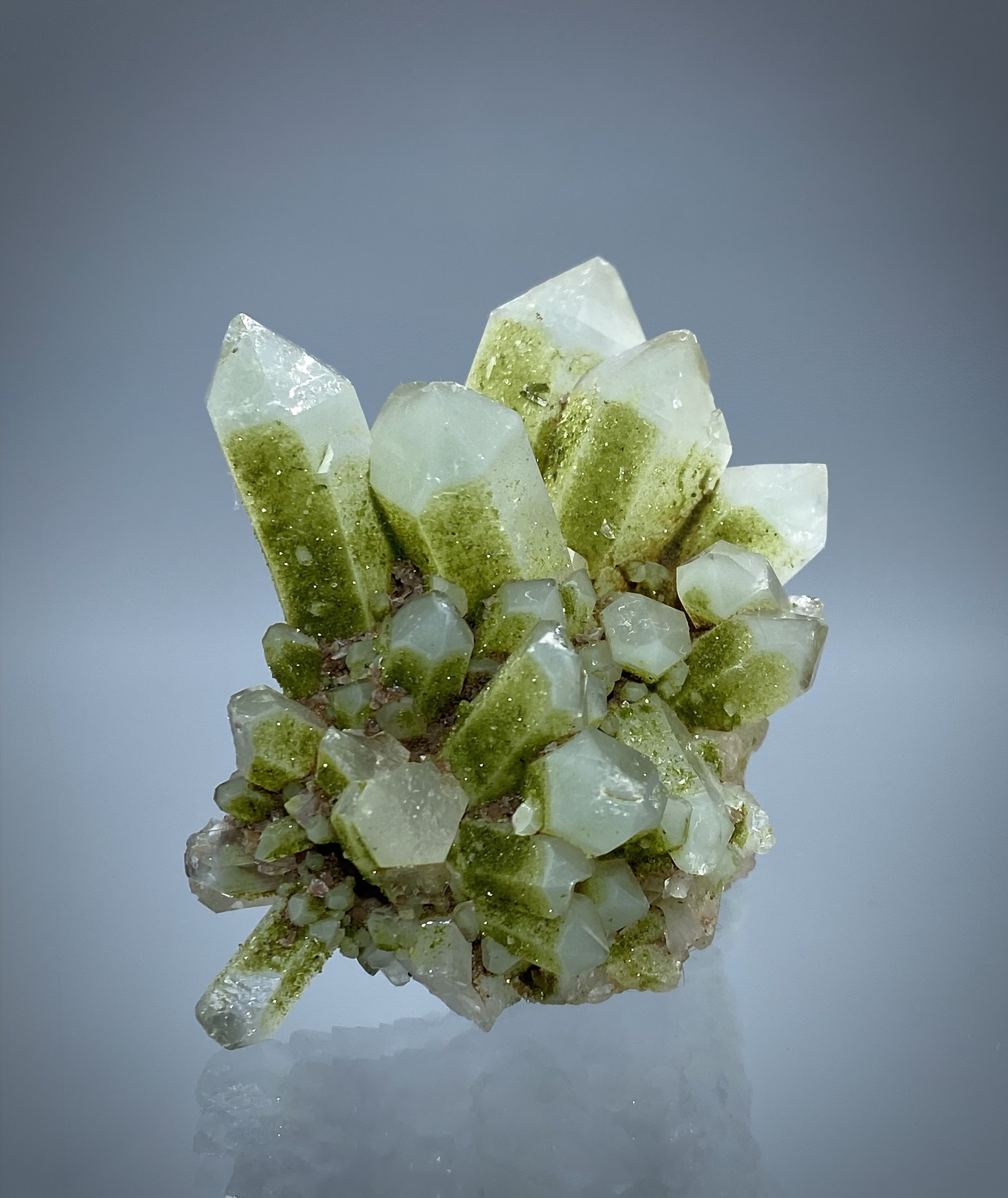 Epidote on Quartz