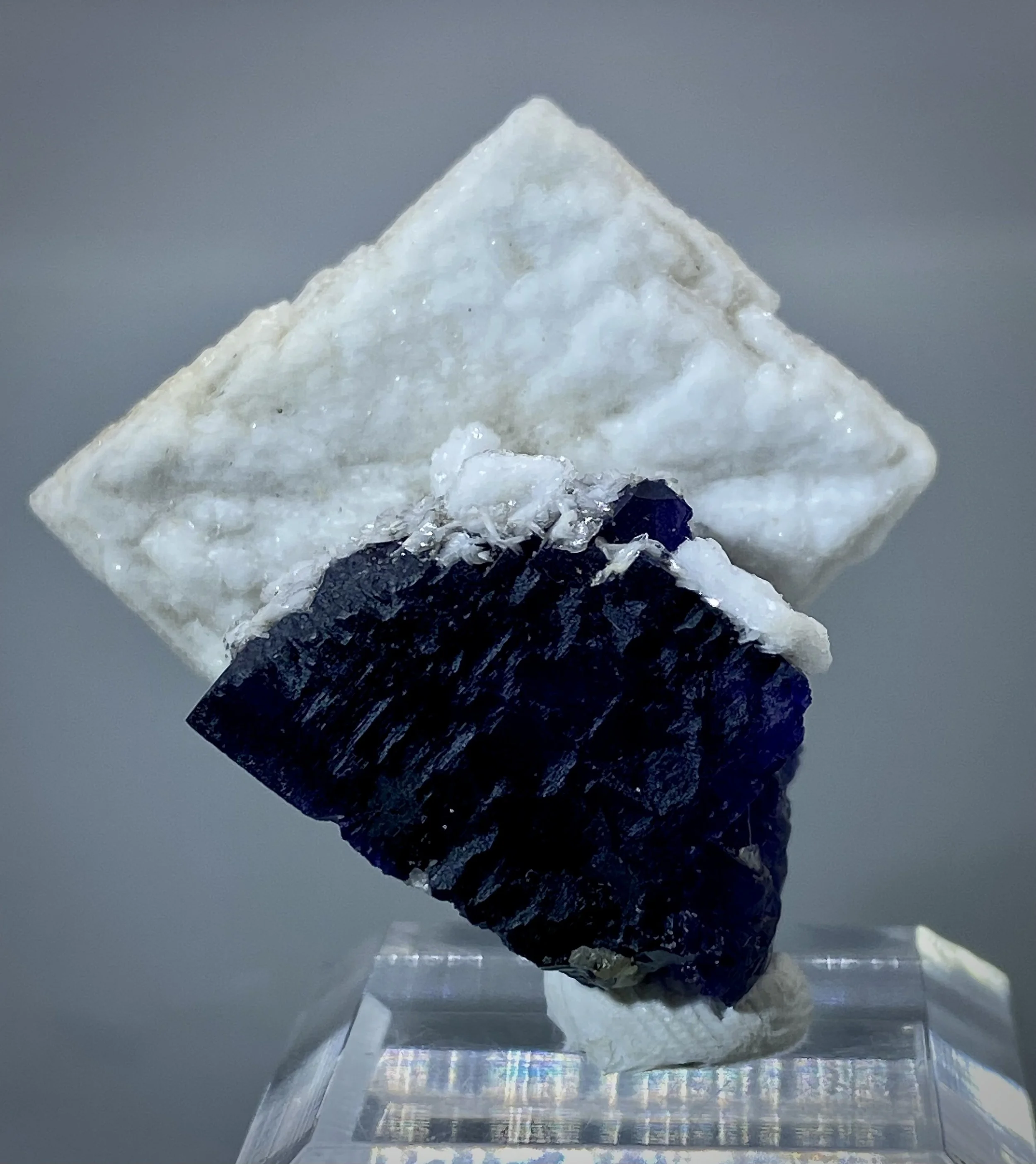 Barite on Fluorite - Berbes Mine, Austrias, Spain8.jpeg