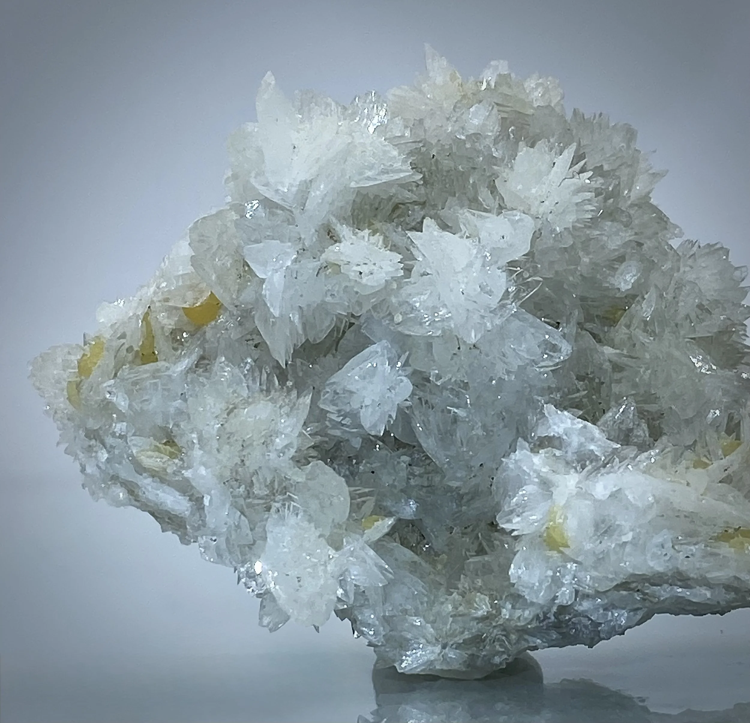 Colemanite w: Calcite - Rio Tinto Borax Pit, Boron, Kern County, Ca. 5.jpeg