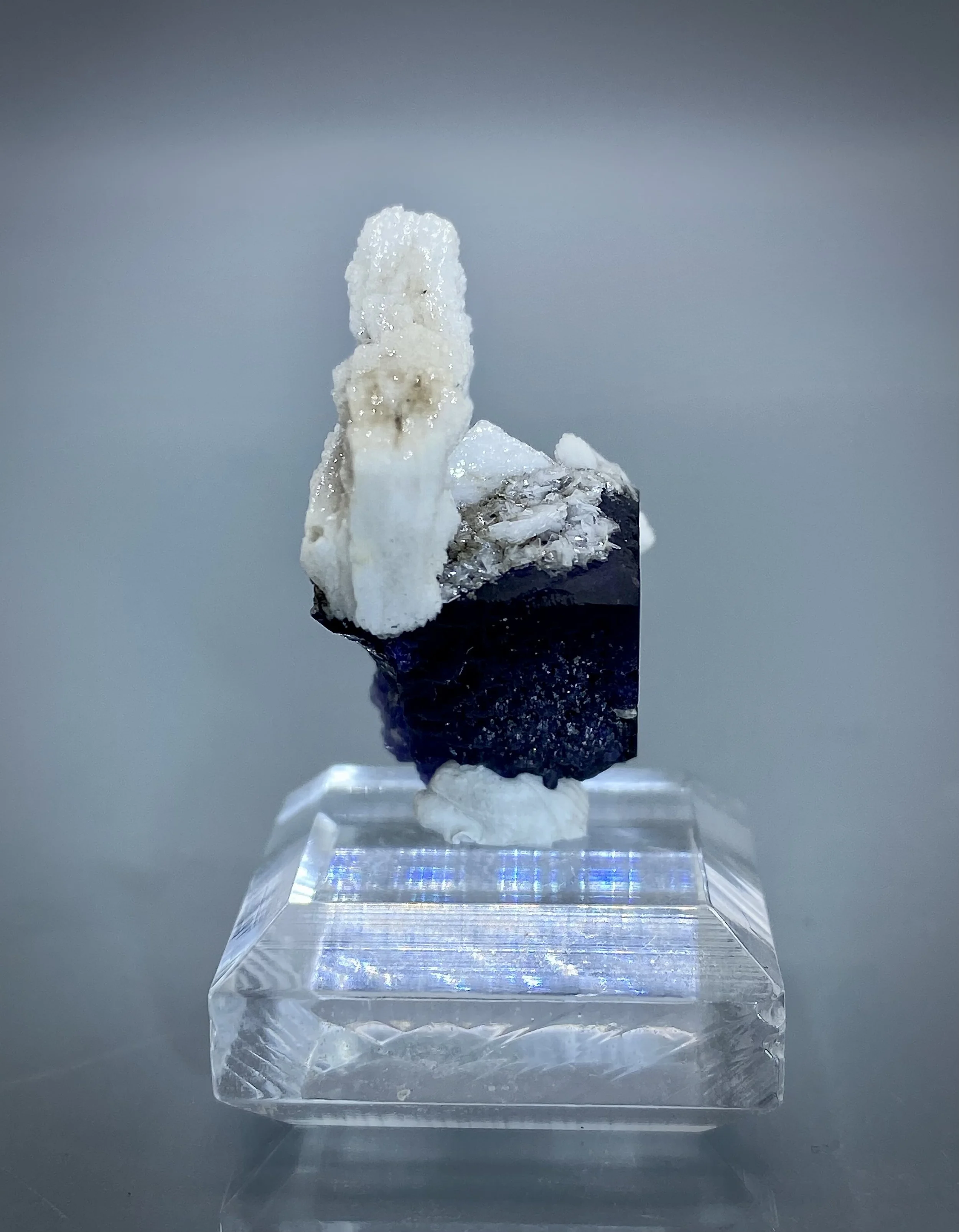 Barite on Fluorite - Berbes Mine, Austrias, Spain5.jpeg