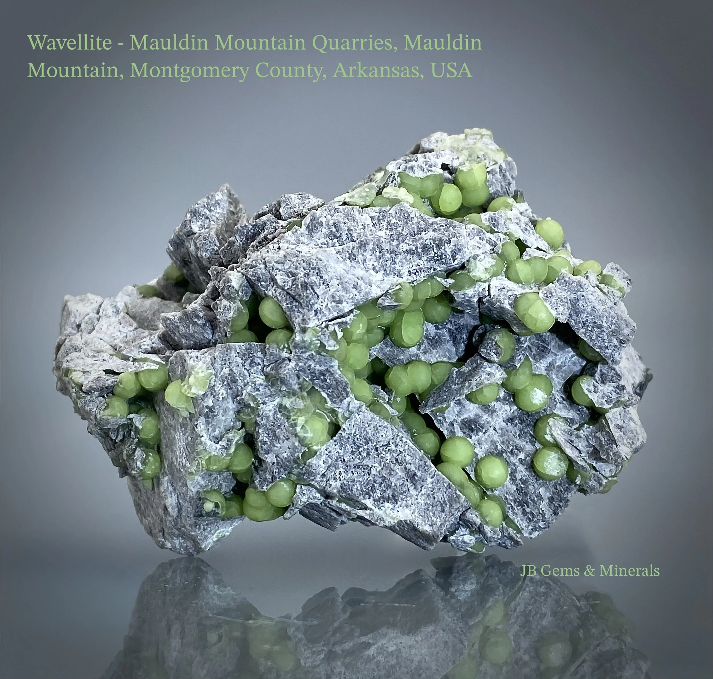 Wavellite - Mauldin Mountain Quarries, Mauldin Mountain, Montgomery County, Arkansas 1.jpeg