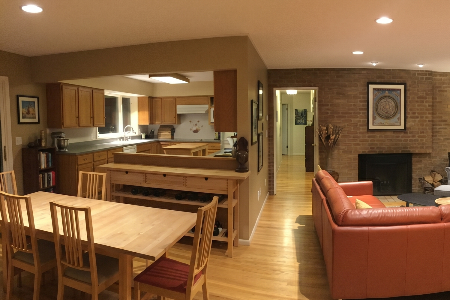1950s Portland ranch kitchen prior to remodel with dated closed off features.