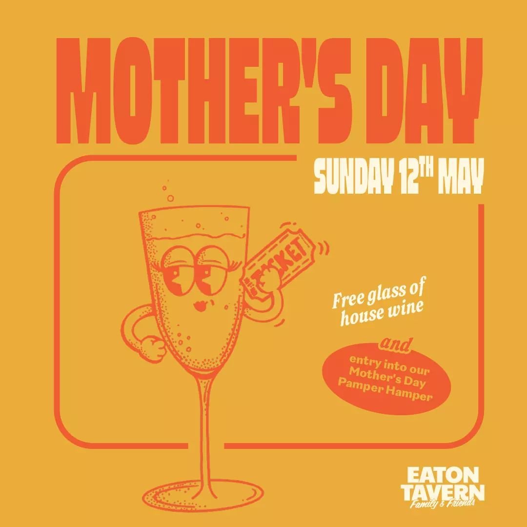 Treat Mum this Mother's Day with us at Eaton Tav!

All mums will be greeted with a free glass of bubbles and entry for our Mother's Day Pamper Hamper!

We've curated a selection of goodies for Mum to win, including a Bio-Hydra Moisture Infusion Facia