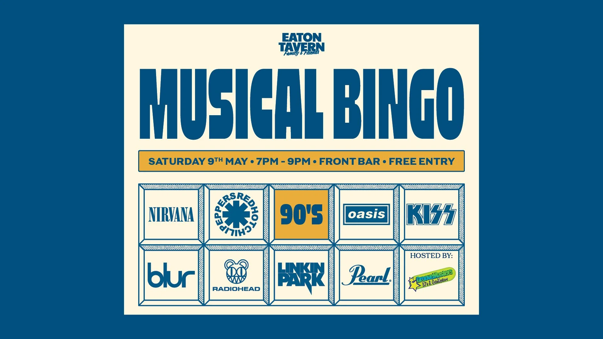 90’s Musical Bingo 