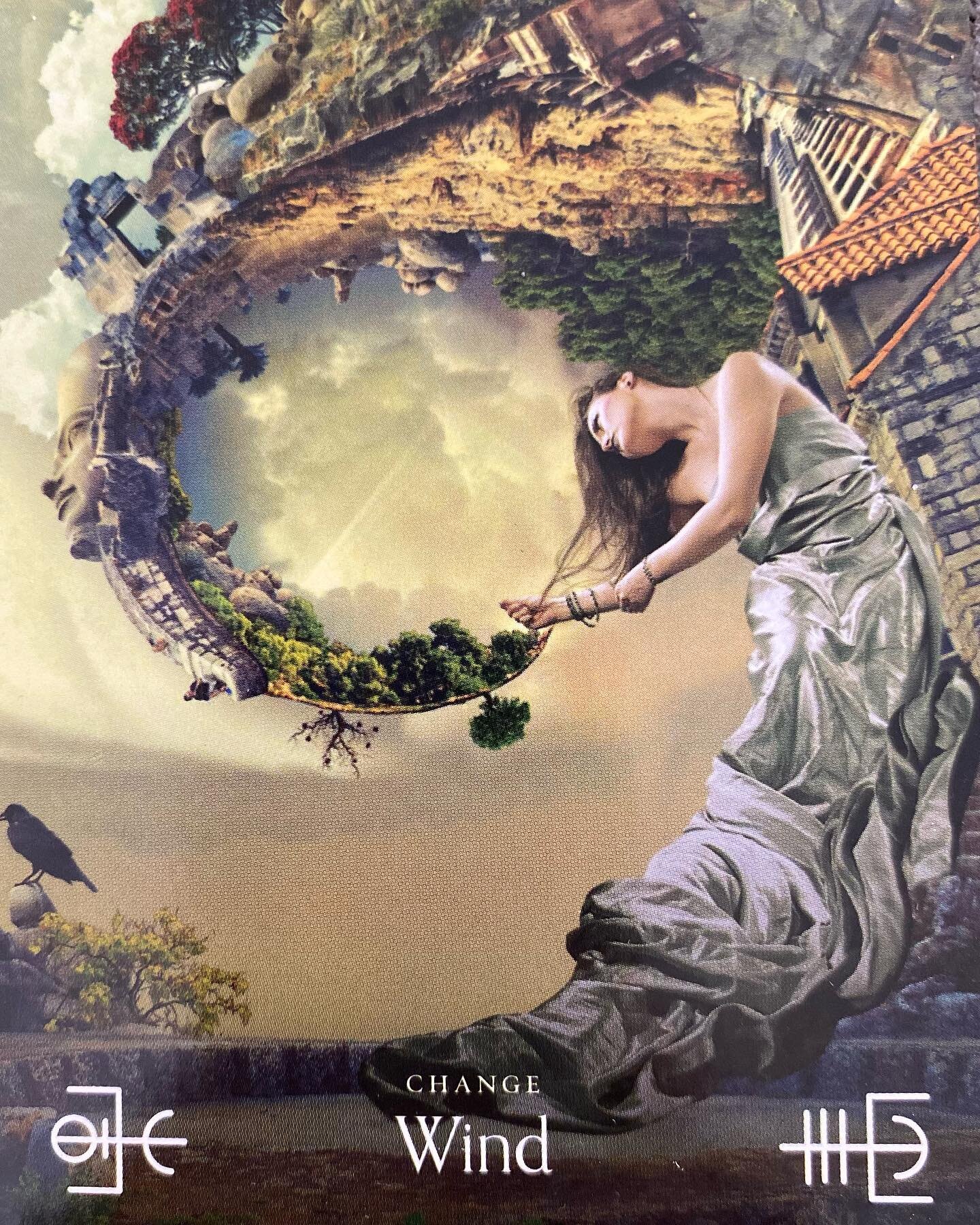 Oracle card energy reading ✨ 
We are being called to shift in a new direction. 
Sometimes we think we have a clear vision of our direction &amp; then wind comes to churn every up. 
Wind is change, embrace the change in direction &amp; opportunities a