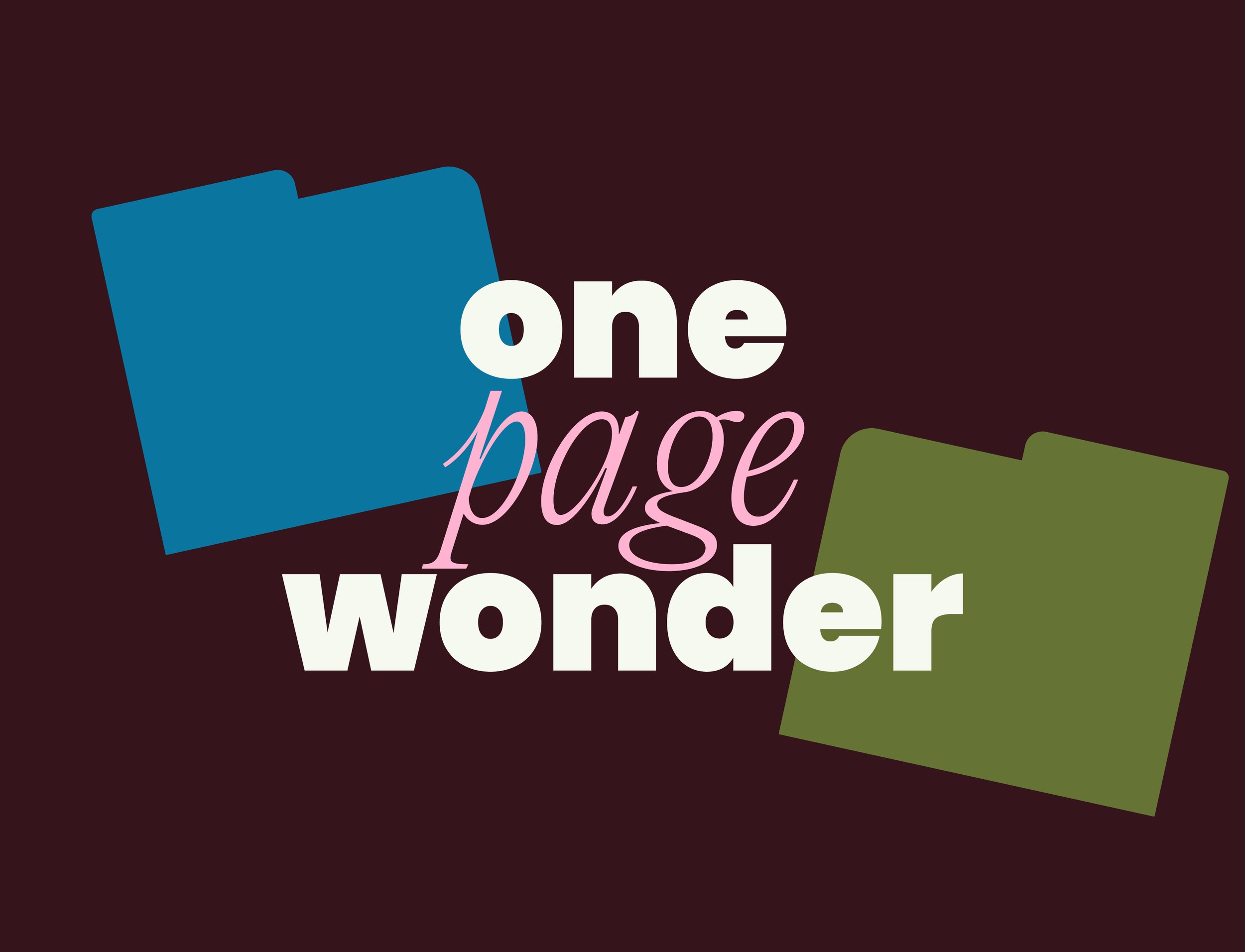 One Page Wonder