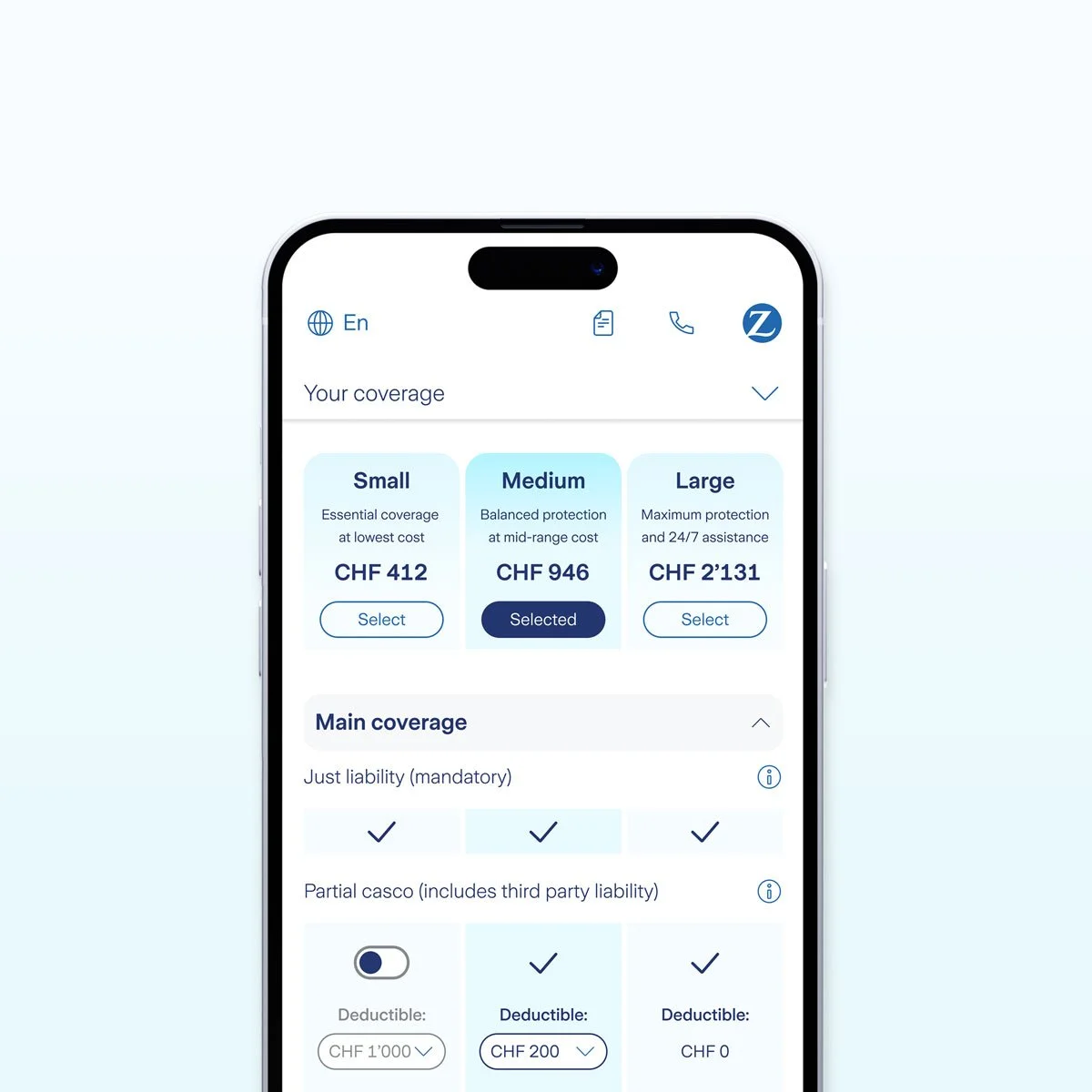  Lead Product Designer at Zurich Insurance Designed the online car insurance calculator user experience.   