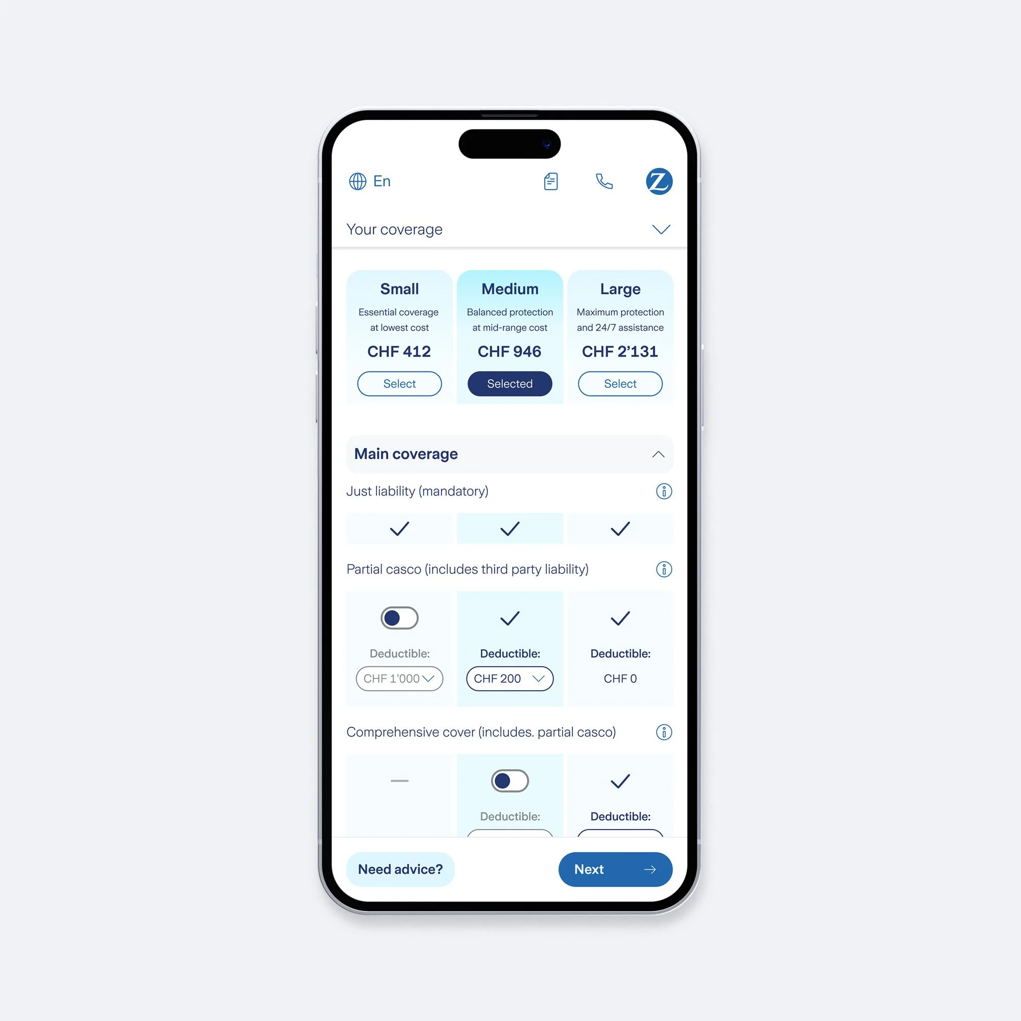   Lead Product Designer at Zurich Insurance 🔒  Designed the online car insurance calculator user experience.     