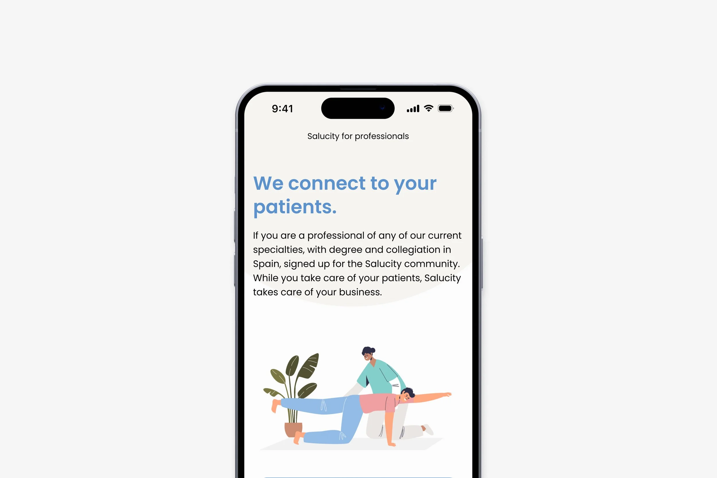 App for professionals