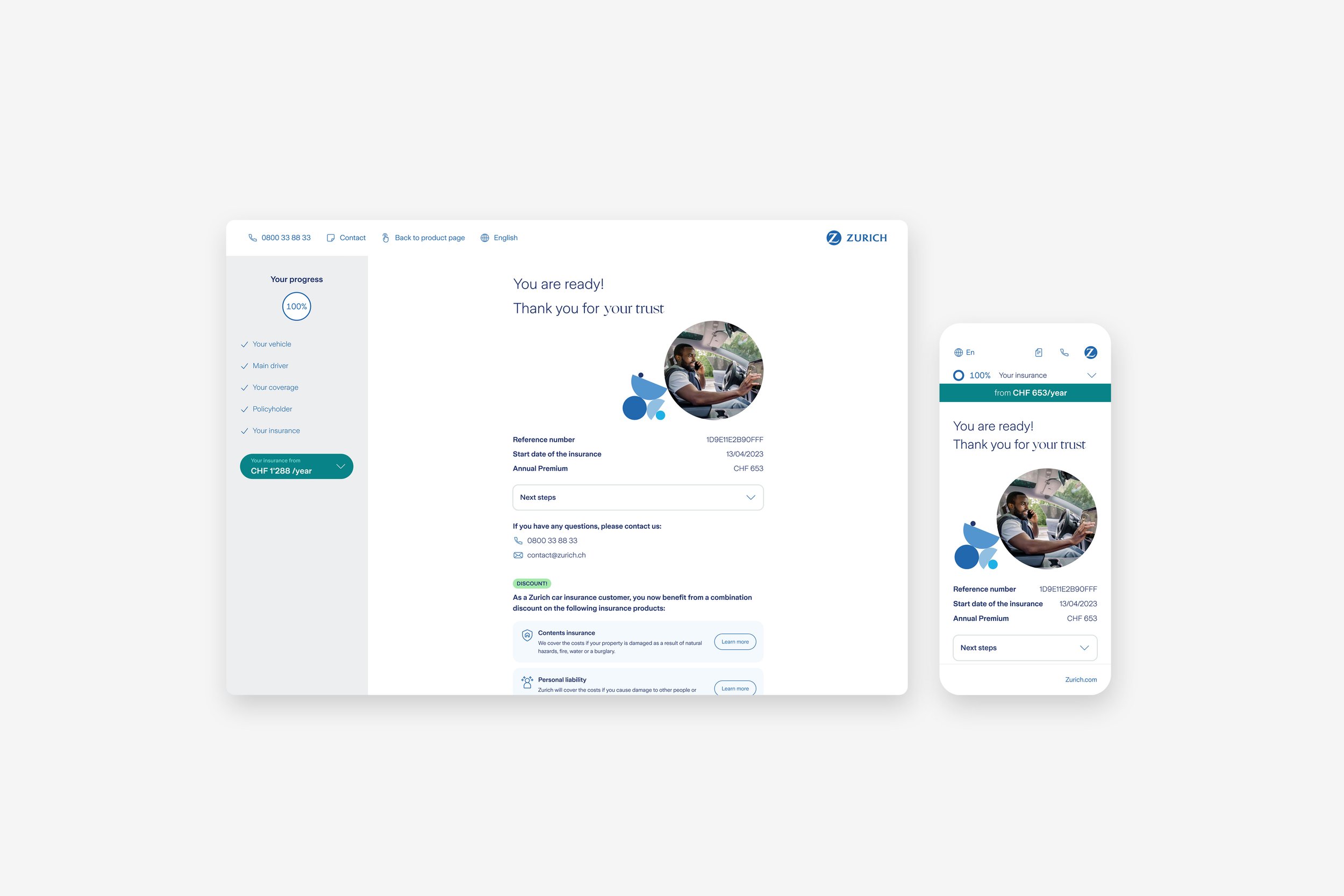 Consistency between desktop and mobile