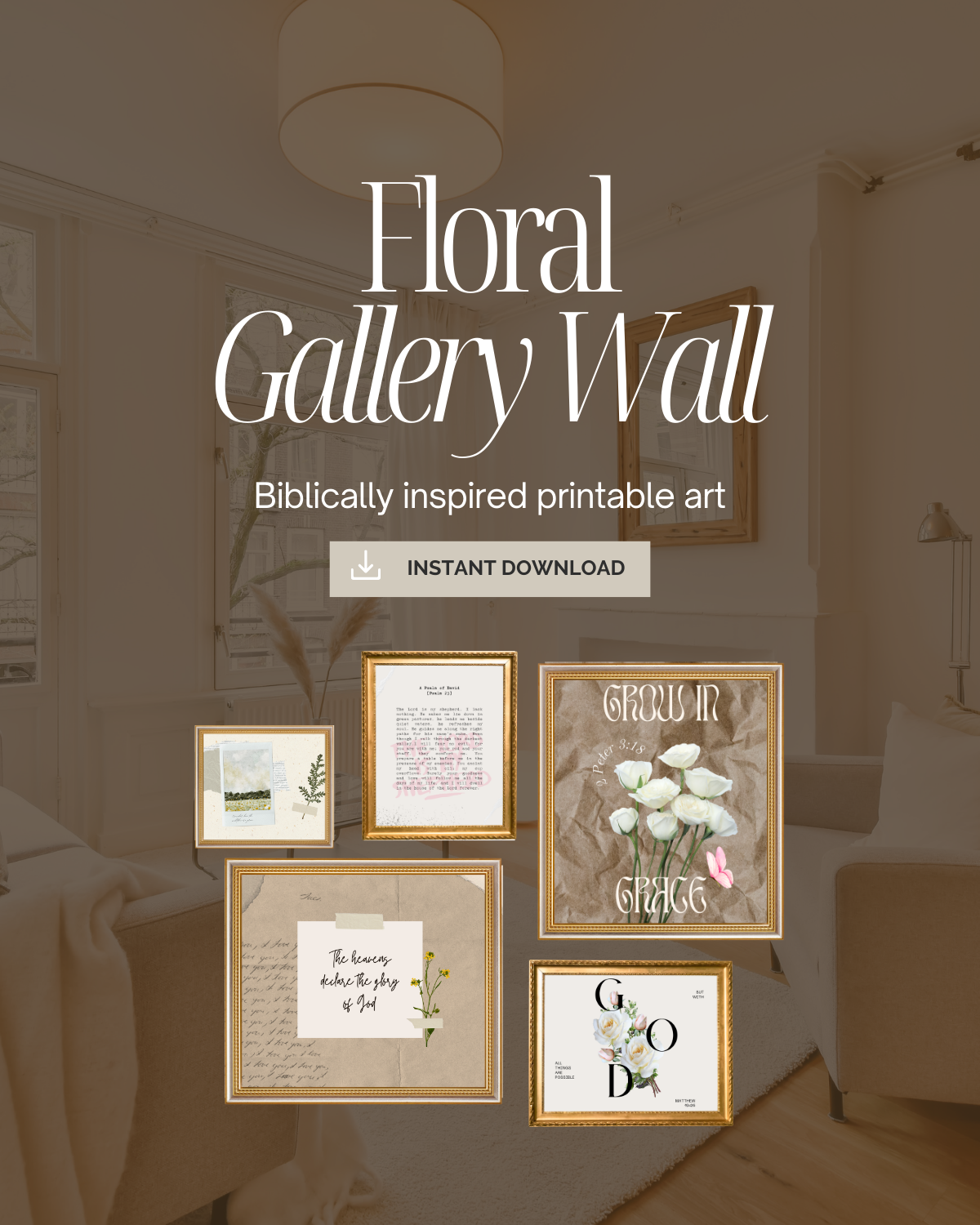Floral Gallery Wall | Printable Art