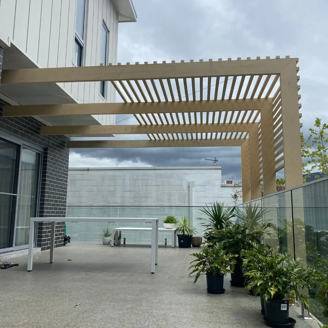 Wollongong pergola install.