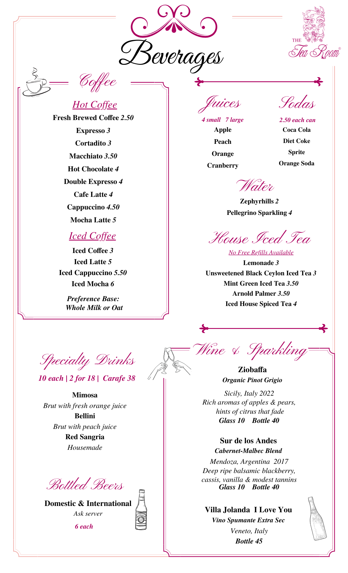 beverages Tea Room Miami