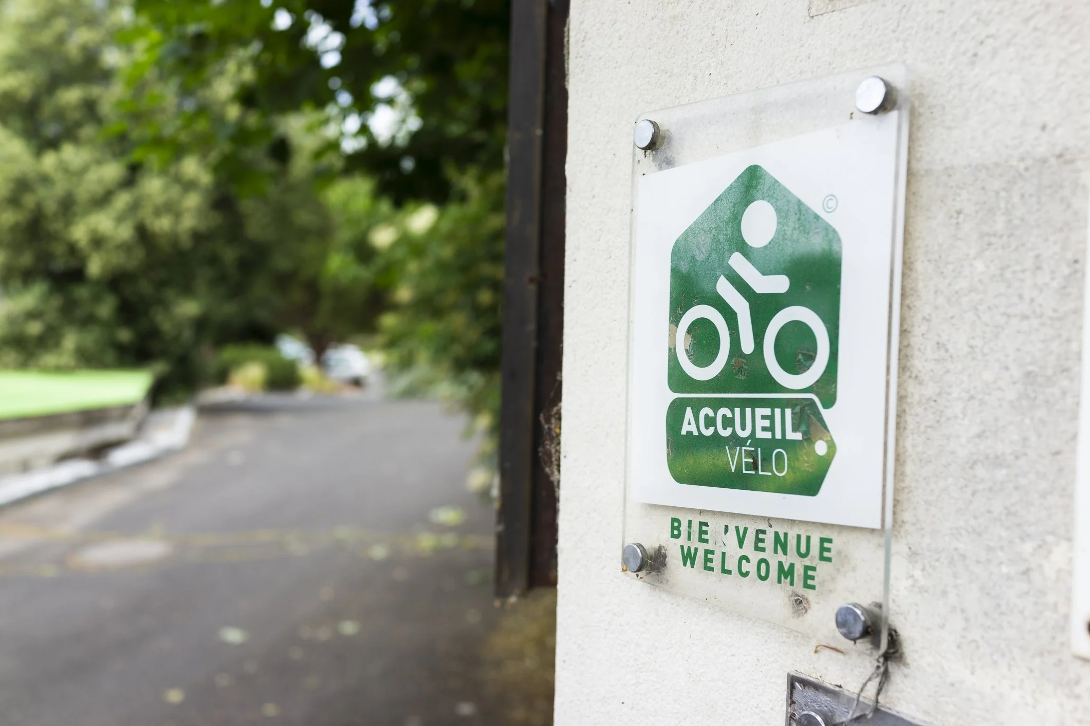 Accueil vélo, toujours un plaisir d'y arriver