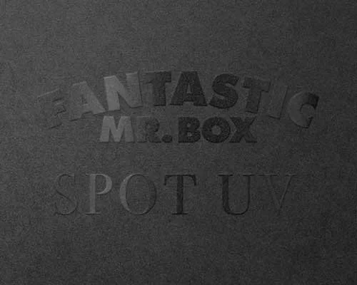 Print Finishing Spot UV Gloss Packaging Production Experts Fantastic Mr Box UK