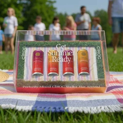 Influencer PR box with magnetic closure and custom insert, designed for reveal shot moments by Fantastic Mr Box