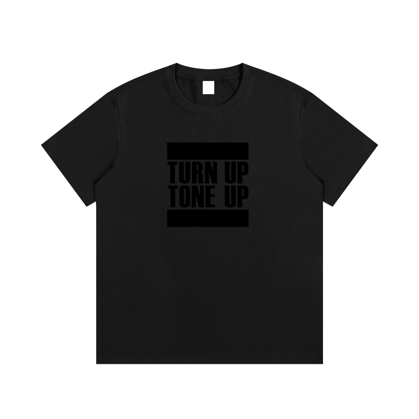 CLASSIC COTTON TEE | BLACK | BLACK LOGO