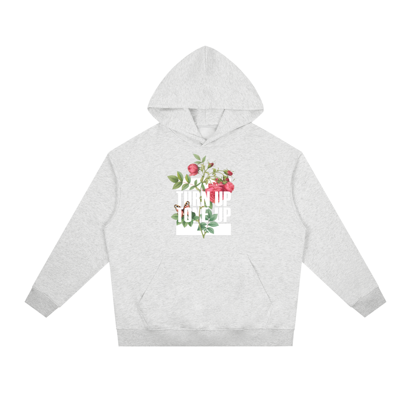 URBAN BLOOM | DROP SHOULDER HOODIE | BUTTERFLY