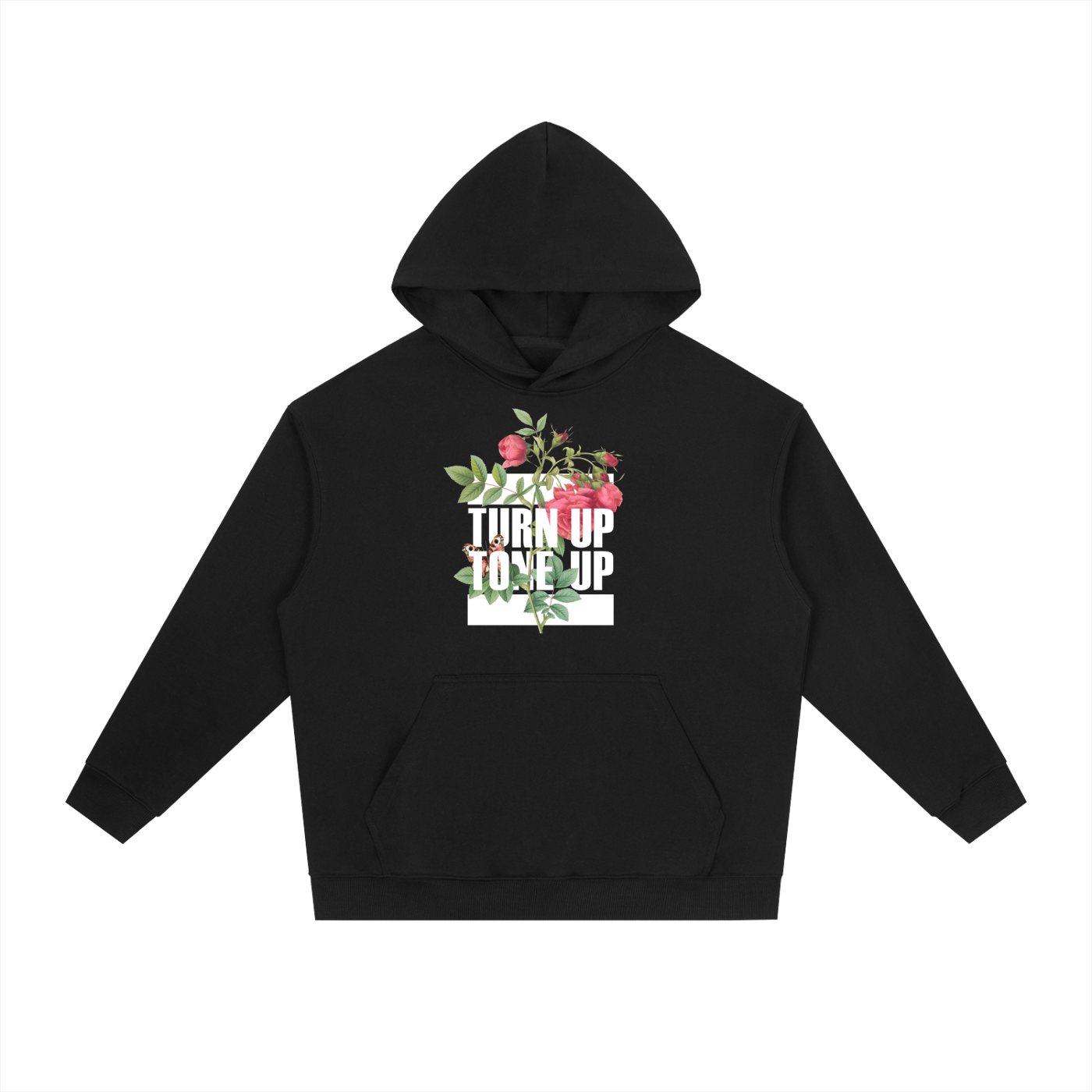 URBAN BLOOM | DROP SHOULDER HOODIE | BUTTERFLY